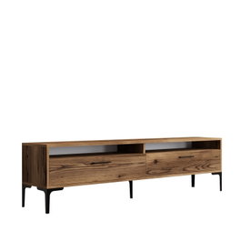 Hanah Home Istanbul 2 Mueble de TV, Nogal, 180cm Ancho x 35cm Alto x 47cm Profundo, 18mm Grosor